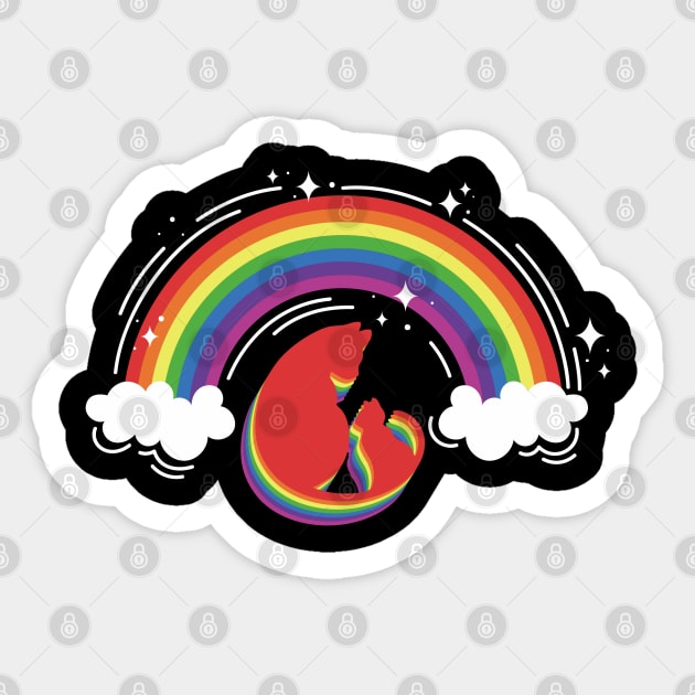 Rainbow Cats Sticker by Pittih